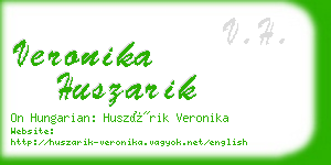 veronika huszarik business card